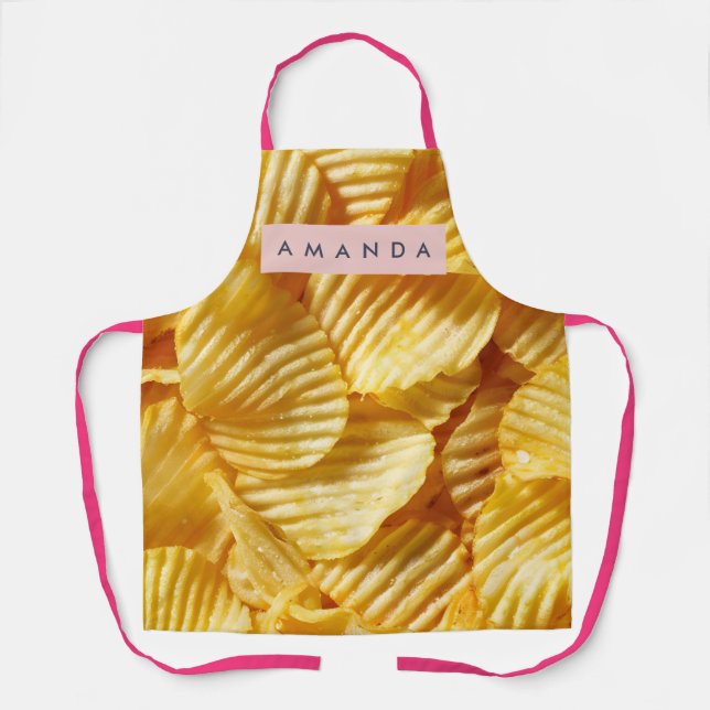 Tablier Conception personnalisée de chips croustillantes (Recto)