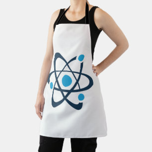 Tablier Conception scientifique d'atome bleu