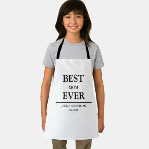 Tablier Conception simple personnalisée Meilleure maman ja
