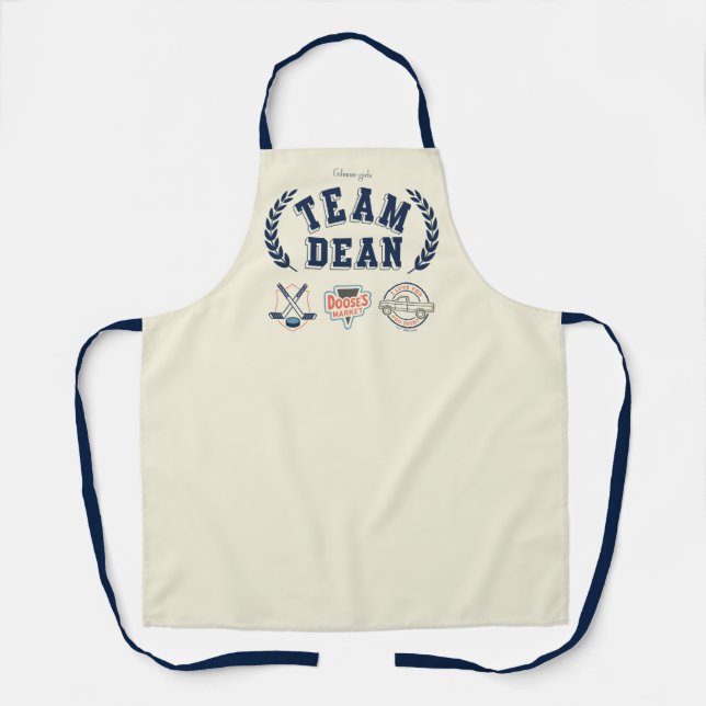 Tablier Conception Team Dean Gilmore Girls (Recto)