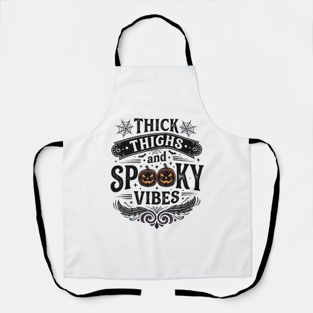 Tablier Conceptions de chemise Halloween Thick Thighs Spoo (Recto)