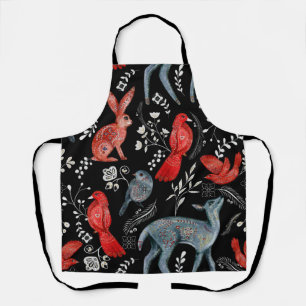 Tablier Conceptions de motifs floraux de style art populai