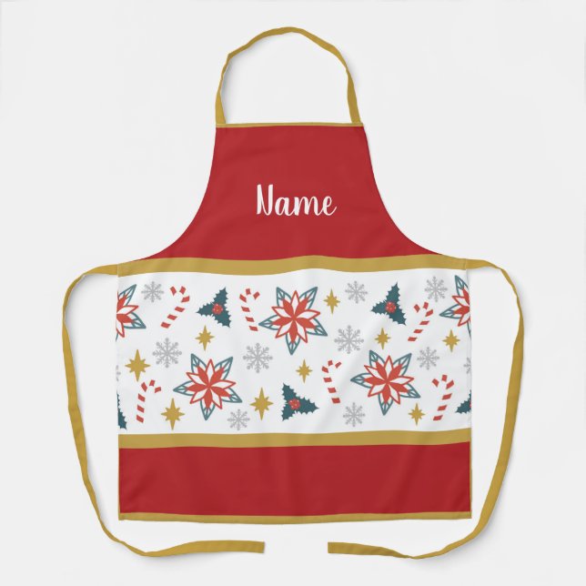 Tablier Conceptions de Noël personnalisées (Recto)