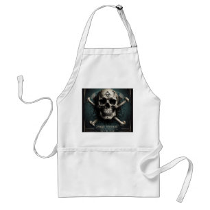 Tablier Concert rock & Roll Skull