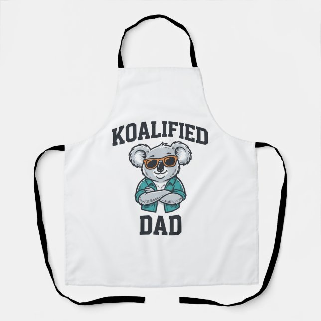 Tablier Conçu Papa Mignon Koala Père Conception de T-shirt (Recto)