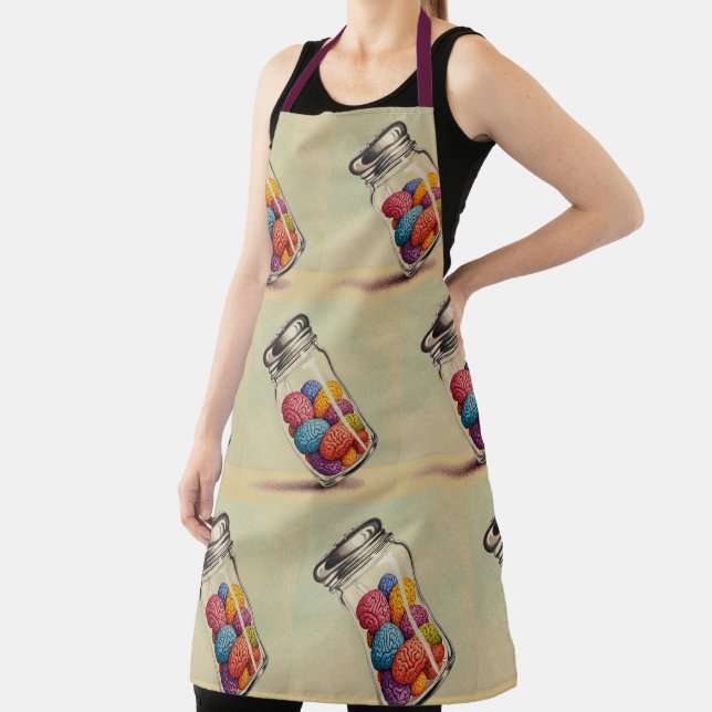Tablier Conditionnements Cerveau Coloré Apron (Conception  (Insitu)