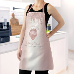 Tablier Confection rose Parties scintillant or gouttes fra<br><div class="desc">Voici une façon merveilleuse d’ajouter à l’amusement de la cuisson, ainsi que de promouvoir davantage votre entreprise. Ajoutez un éclat supplémentaire à vos aventures culinaires chaque fois que vous portez ce tablier élégant, sophistiqué, simple et moderne. Une fraise et une parties scintillant brillantes et roses, ainsi qu'une typographie manuscrite de...</div>