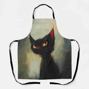 Tablier Connaissant Black Ninja Cat