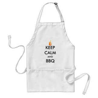 Tablier Conserver le calme et le barbecue amusant jolie Cu