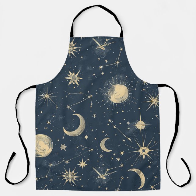 Tablier Constellation céleste - Nuit étoilée (3) (Recto)