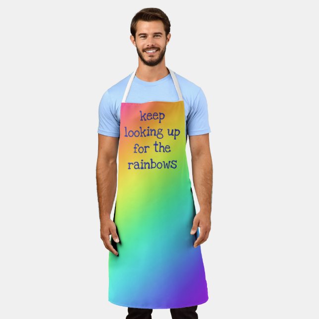 Tablier "Continuez à chercher les arcs-en-ciel" Apron (Porté)