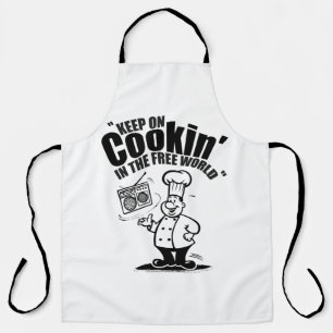Tablier Continuez à cuisiner dans le monde libre