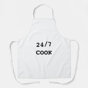 TABLIER COOKERY APRON 24H/24 7J/7 ART ET DESIGN