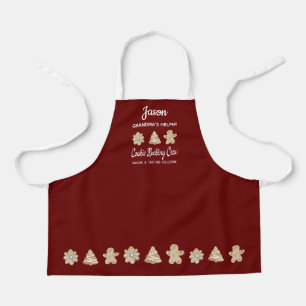 Tablier Cookie Baking Crew Red Childrs Baking Apron