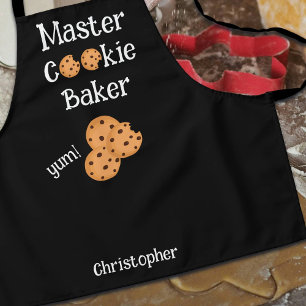 Tablier Cookie noir de l'enfant Baker Text Apron