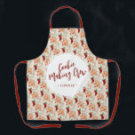 Tablier Cookie rendant l'équipage drôle Noël<br><div class="desc">Cookie rendant l'équipage amusant apéro de Noël</div>