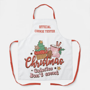 Tablier Cookie Tester   Les calories de Noël ne comptent p