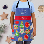TABLIER COOKIES DE NOËL<br><div class="desc">De mignons biscuits de noël pour une occasion de gâteau parfaite</div>