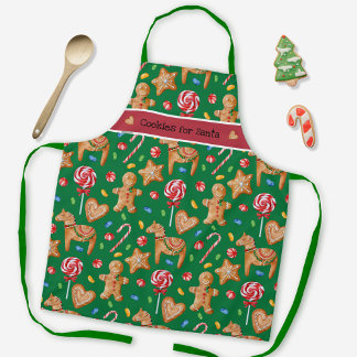 Tablier Cookies de Noël pour la cuisine Père Noël