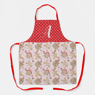 Tablier Cookies de Noël rose Apron, Moyen Apron