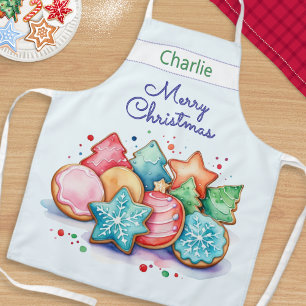 Tablier Cookies Festifs Joyeux Noël Personnalisés