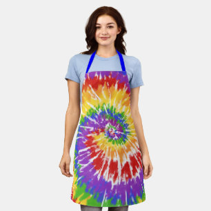 Tablier Cool BBQ Lover Baker Papa Maman Tie Dye Chef