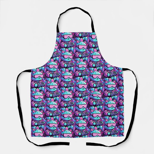 Tablier Cool Cat Gamer (Recto)