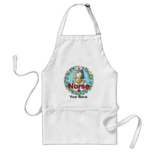 Tablier Cool Floral Nurse Apron