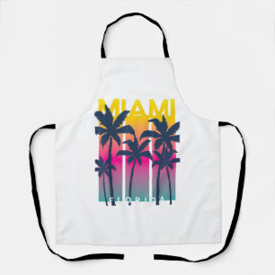 Tablier Cool Miami Florida Graphic Design Tee - shirts, I 