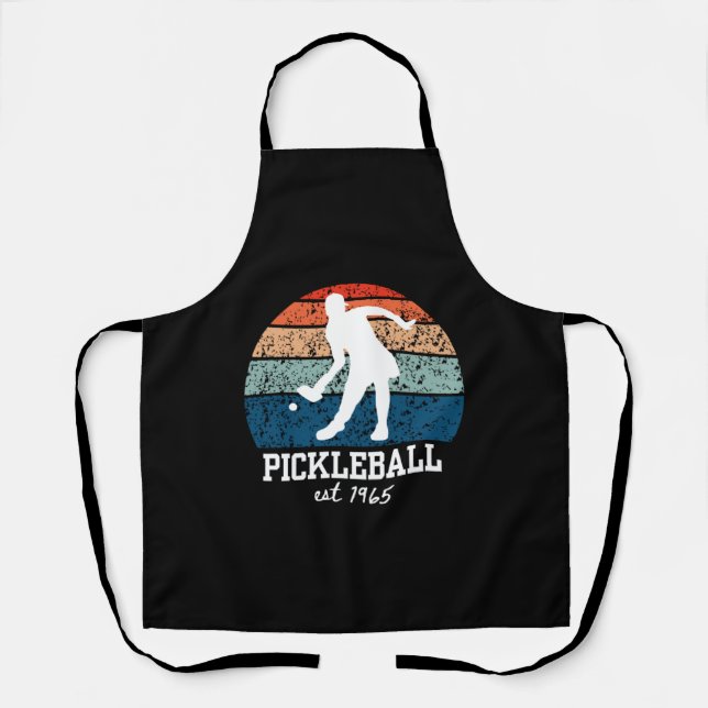 Tablier Cool Pickleball Sport Design pour n'importe quel P (Recto)