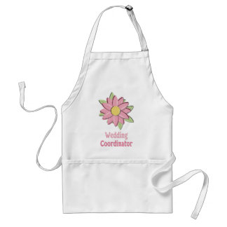 Tablier Coordonnateur rose de mariage de fleur