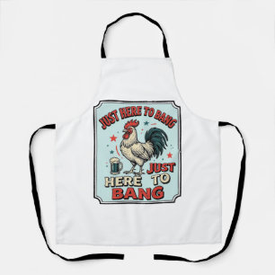 Tablier Coq drôle gravure vintage design de t-shirt (2)_1