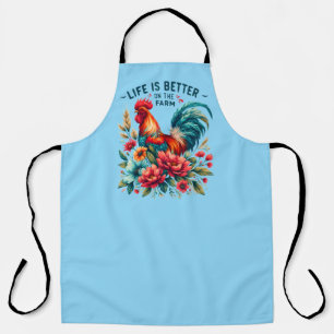 Tablier Coq en art de mot de vie de ferme mieux mignon