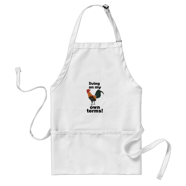 Tablier Coq sauvage vivant à ma manière (Devant)