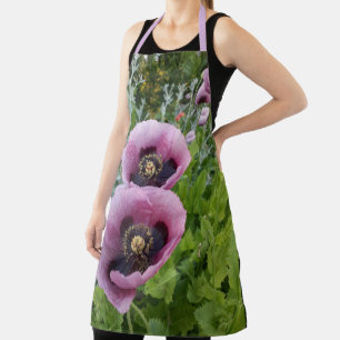 Tablier Coquelicot Fleur Violette Femme Maman Mère