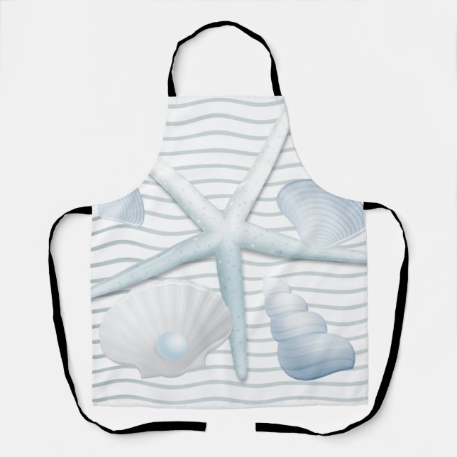 Tablier Coquillages et perles (Recto)