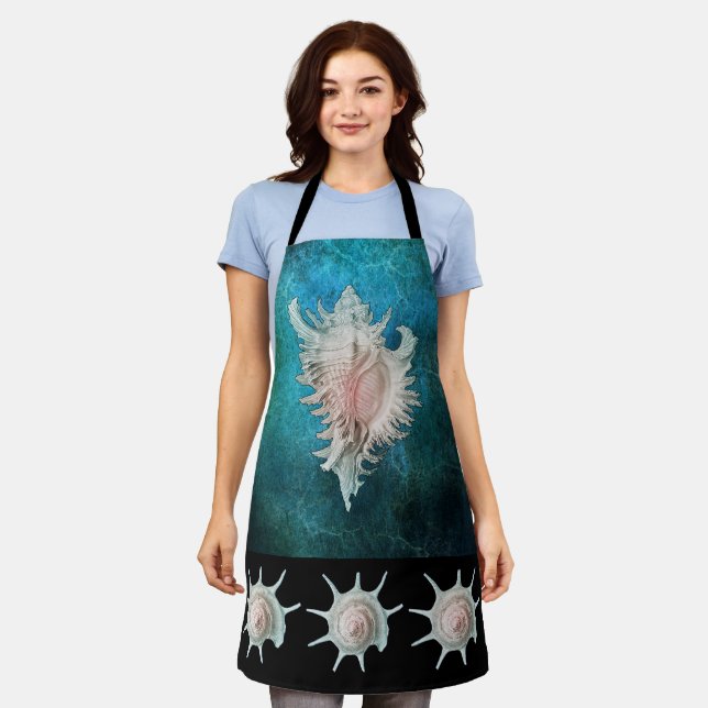 Tablier Coquille conique et spirale (Porté)