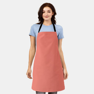Tablier Corail saumon de couleur solide