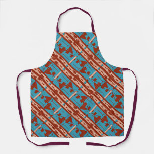Tablier Corail Turquoise Rust Slanted Carrelage Méditerran