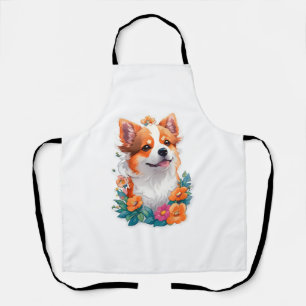 Tablier Corgi Love - Célébrer le C Jouant et Lovable