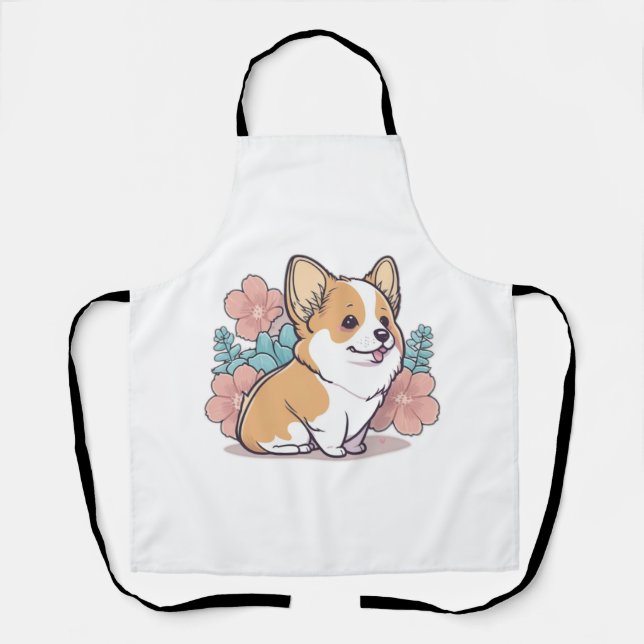 Tablier corgi mignon (Recto)