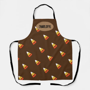 Tablier Corn de bonbons customisé Halloween Baker's Apron