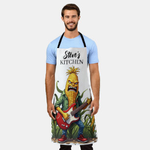 Tablier Corn Rockstar Jouant de la Guitare