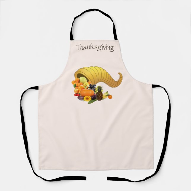 Tablier Corne d'abondance de Thanksgiving (Recto)