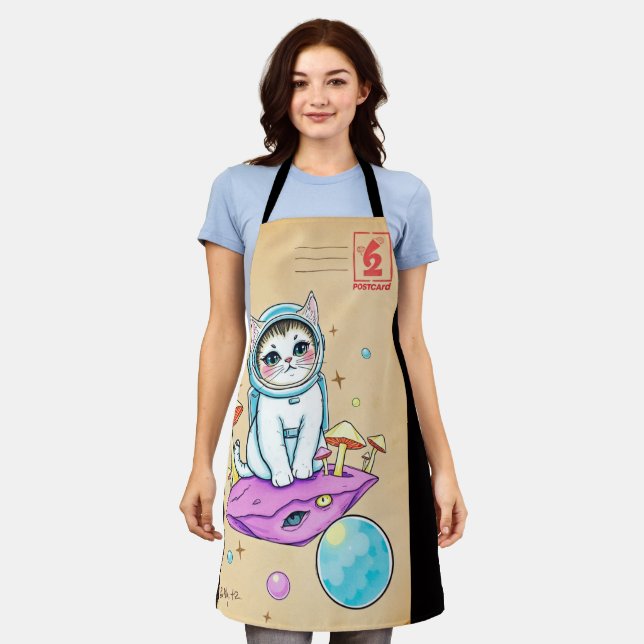 Tablier Cosmic Cat Kitchen Trip Apron (Porté)