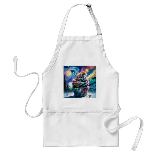 Tablier Cosmic Cupcake : Artistic Chef Apron (Devant)