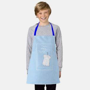 Tablier Costume Baptême de petit-fils sur Bleu bébé Person