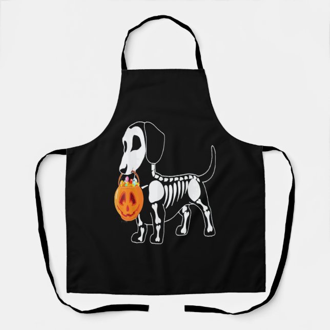 Tablier Costume de chien d'Halloween (Recto)