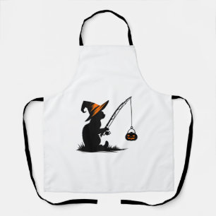 Tablier Costume de Halloween Citrouille de pêche de chat a