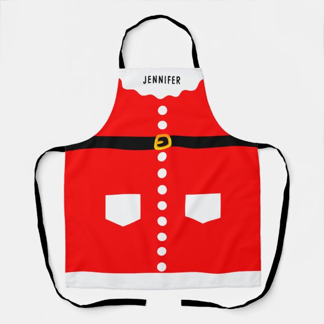 Tablier Costume de Noël Funny Personnalisé (Recto)